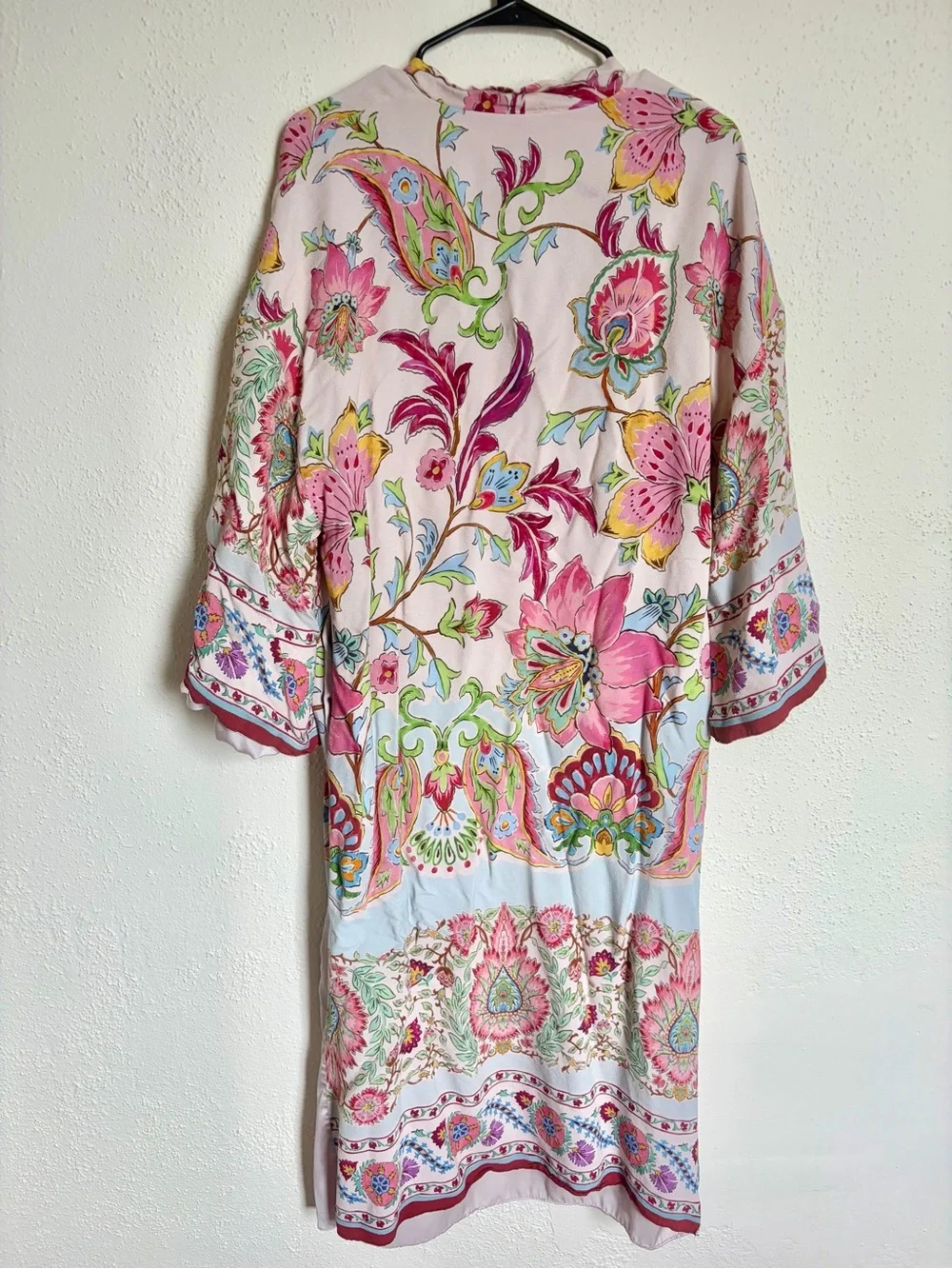 Zara Floral Satin Kimono Robe - Picture 9 of 9
